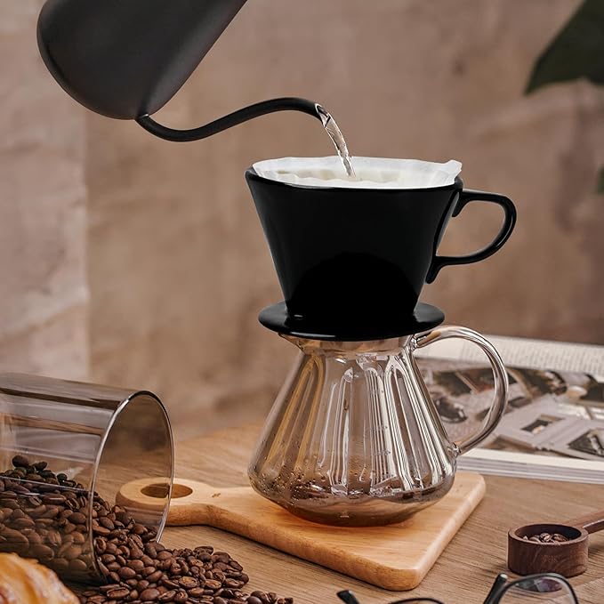 hailanbao Handmade Pour Over Ceramic Coffee Dripper - Image 3