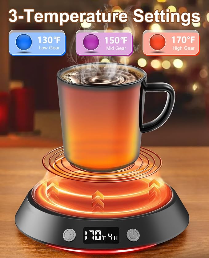 Kepwam Coffee Mug Warmer - 50W Electric Coffee Warmer - Image 2