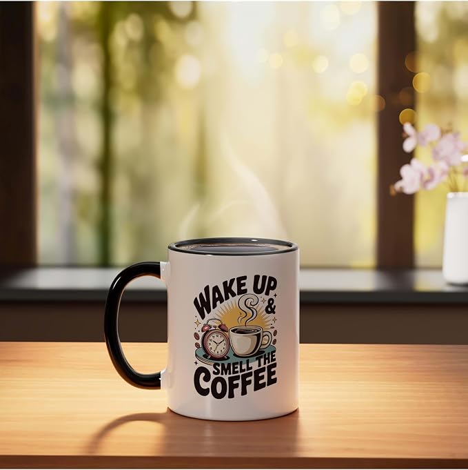 Smell that coffee Ceramic Mug - Image 3