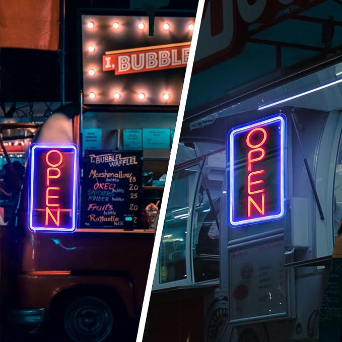 Open Signs for Business, Neon Open Sign Led, 16.5"x 9", - Image 8