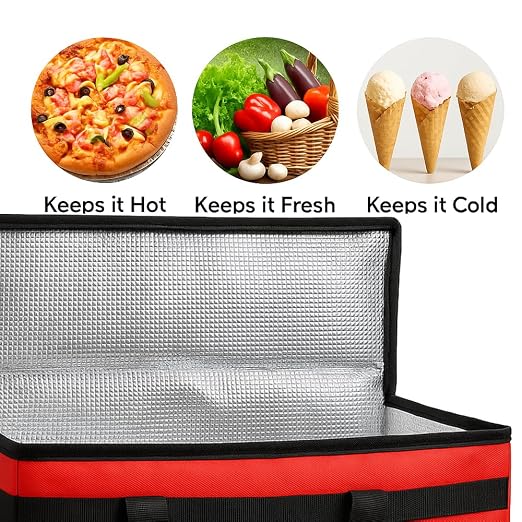 musbus catering bag for doordash uber eats 22x14x14 Insulated Food Delivery Bag - Image 5