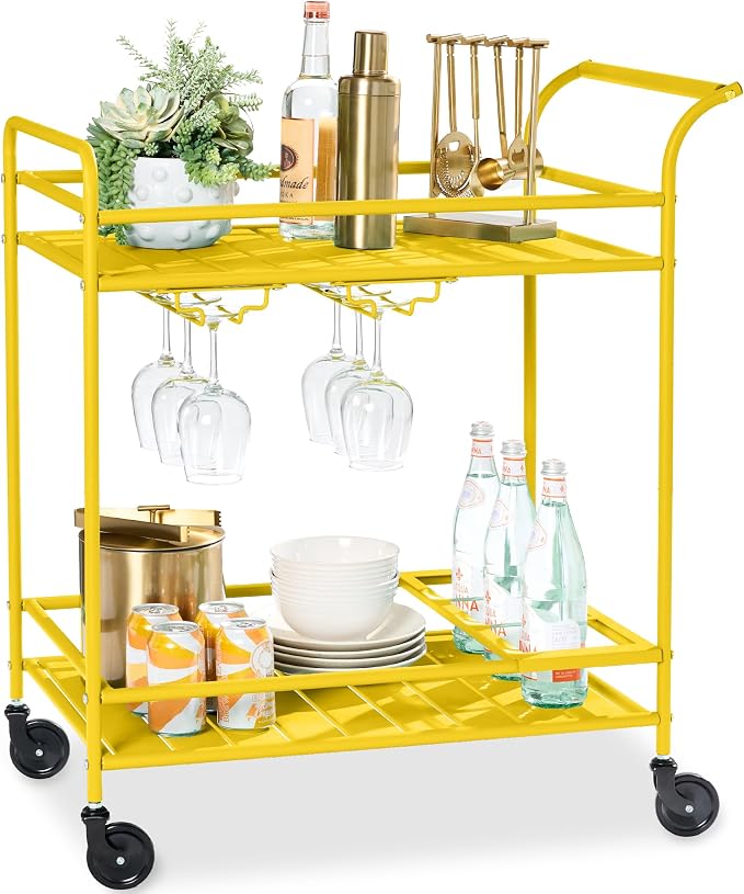 Best Choice Products Rolling Bar Cart, Mobile Home Bar Serving Cart, Serving by Unknown