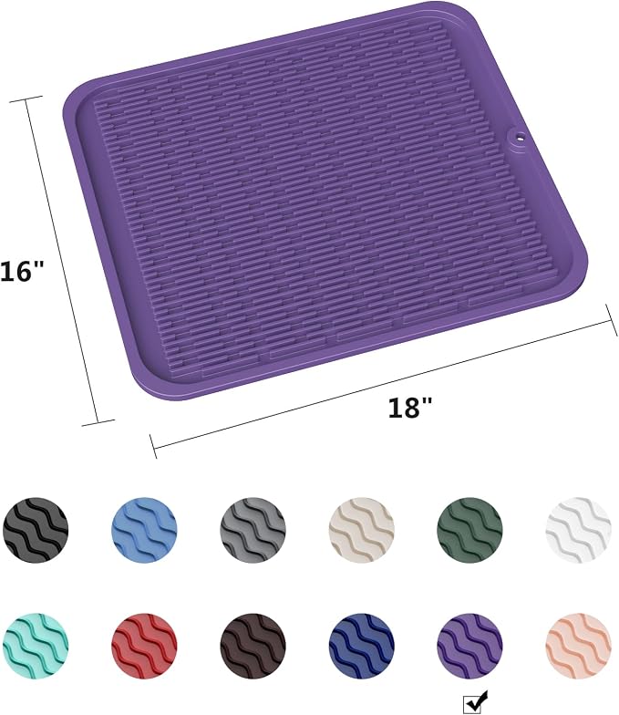 ZLR Heavy-Duty Silicone Dish Drying Mat - Image 6