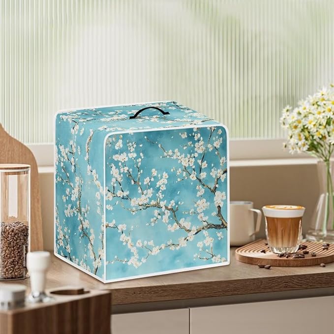 Cherry Blossom Coffee Maker Cover Dust Protection Coffee Machine Cover - Image 3