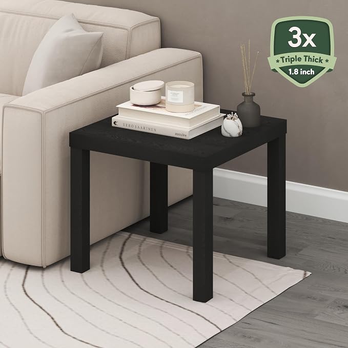 Furinno Classic Homey Square Parsons Side End Table - Image 4