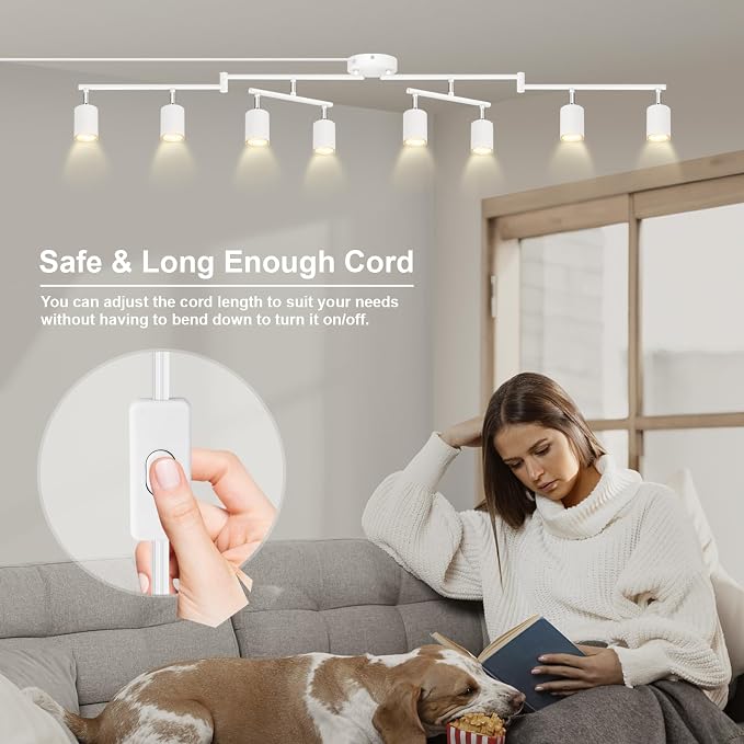 Plug in Track Lighting LED, Track Lighting Fixtures Ceiling, Plug in Wall Light - Image 5