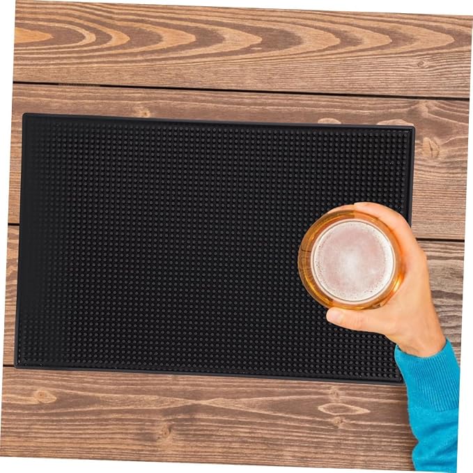 OUNONA 2pcs Non- Bar Mat for Coffee Stations and Kitchen Counters Flexible Pvc - Image 5