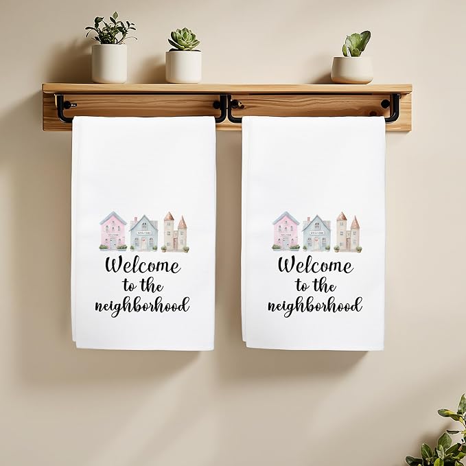 Housewarming Towels Gifts for Women Men, Neighbo Towels Gifts, Welcome to The - Image 4