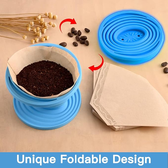 Collapsible Pour Over Coffee Dripper Set - Image 5