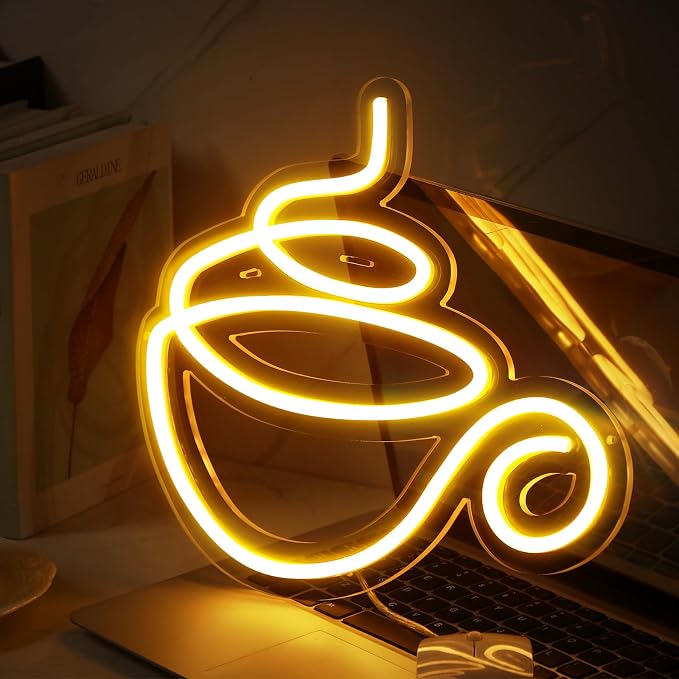 Kathfly Coffee Bar Neon Sign LED Neon Decor Modern LED Wall Sign - Image 4