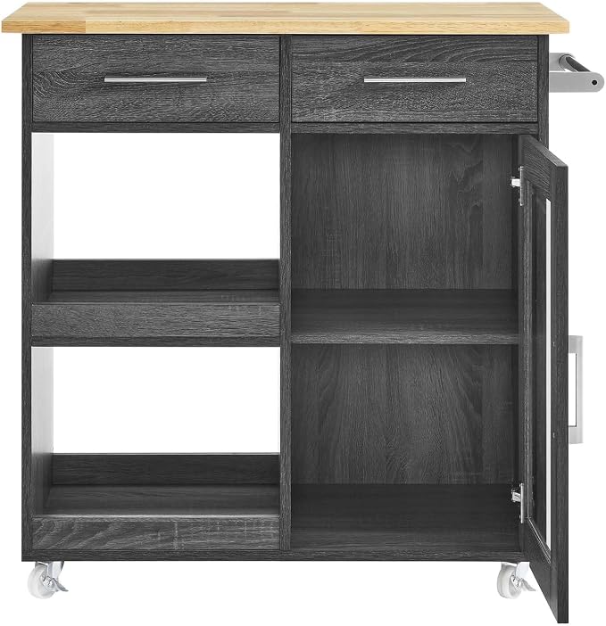 Modway Culinary Rolling Kitchen Cart - Image 5