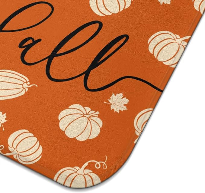 Fall Dish Drying Mat for Kitchen Counter, Washable Absorbent Countertop Harvest - Image 6