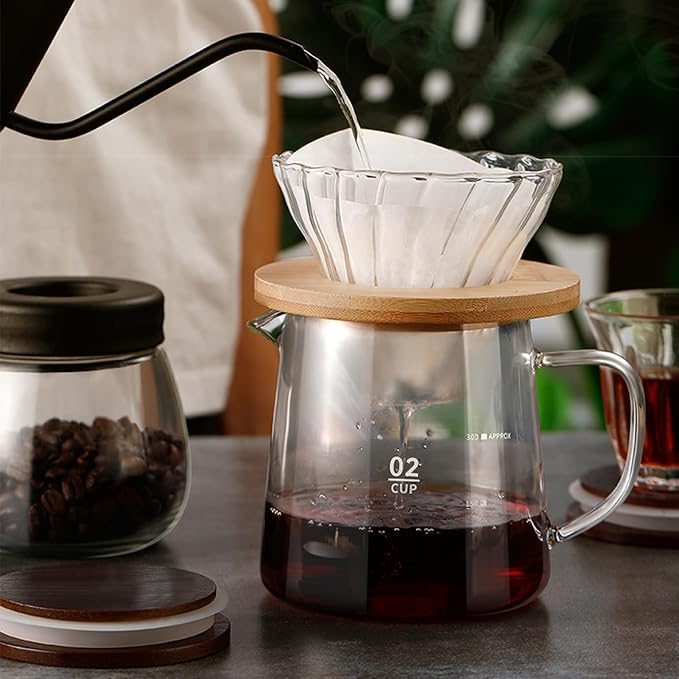 Small Glass Carafe, 16.9oz Glass Coffee Server - Image 6