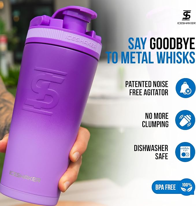 Ice Shaker Insulated Stainless Steel Shaker Bottle | 26oz - Image 4