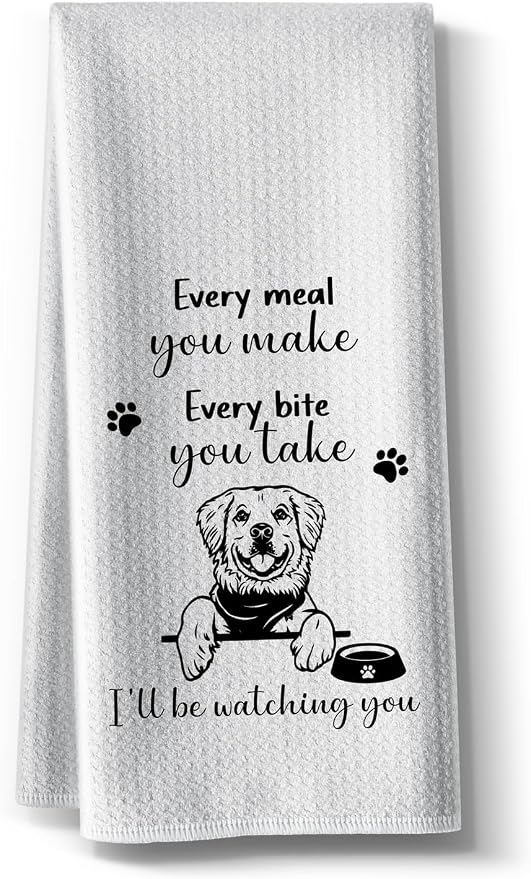 Funny Kitchen Towels, Featuring Dog Designs 16 X 24inch Dishcloth, Microfiber by Hcaredee