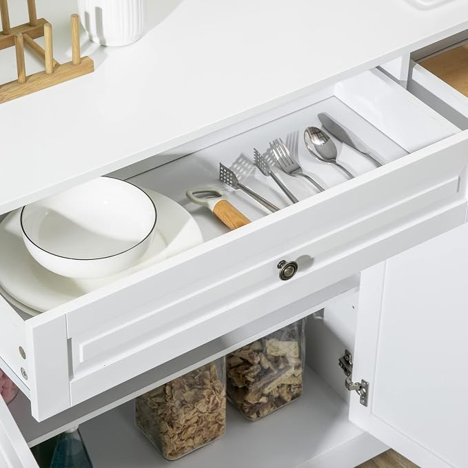 HOMCOM Sideboard Buffet Cabinet, Modern Buffet Cabinet - Image 7