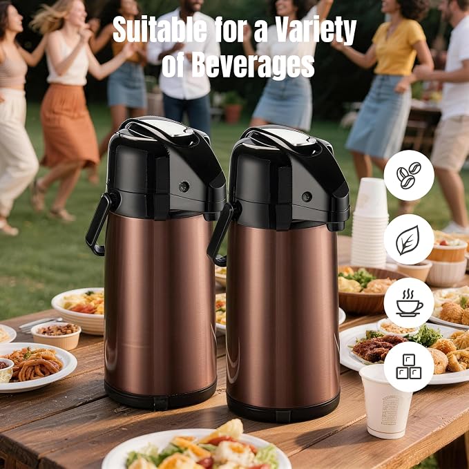 Upgraded Airpot Coffee Carafe - 84oz/2.5L Coffee Carafe - Image 4