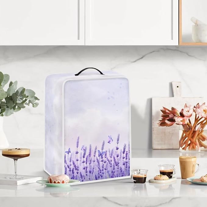 Lavender Coffee Maker Dust Cover Theme Appliance Covers - Image 3