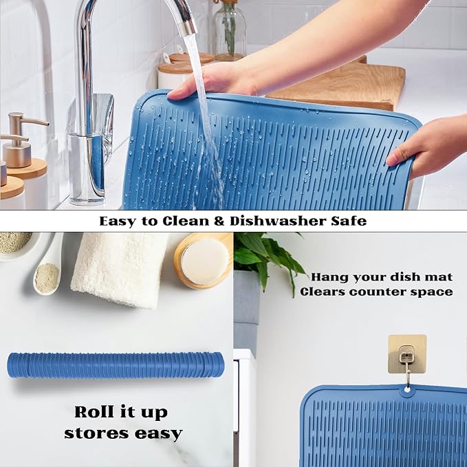 ZLR Heavy-Duty Silicone Dish Drying Mat - Image 4