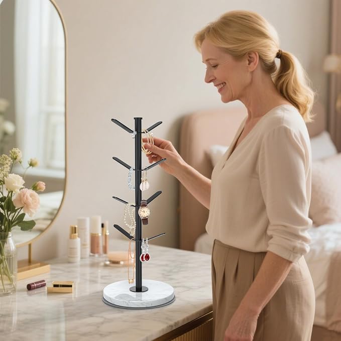 Marble Mug Holder Tree, 8 Hooks Coffee Cups Stand, New Upgraded Stable Mug Stand - Image 5