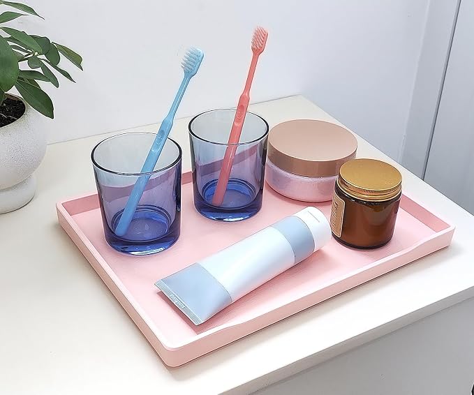 Pink Serving Tray for Gathering Small Items | Serving Accessory, Perfume and - Image 2