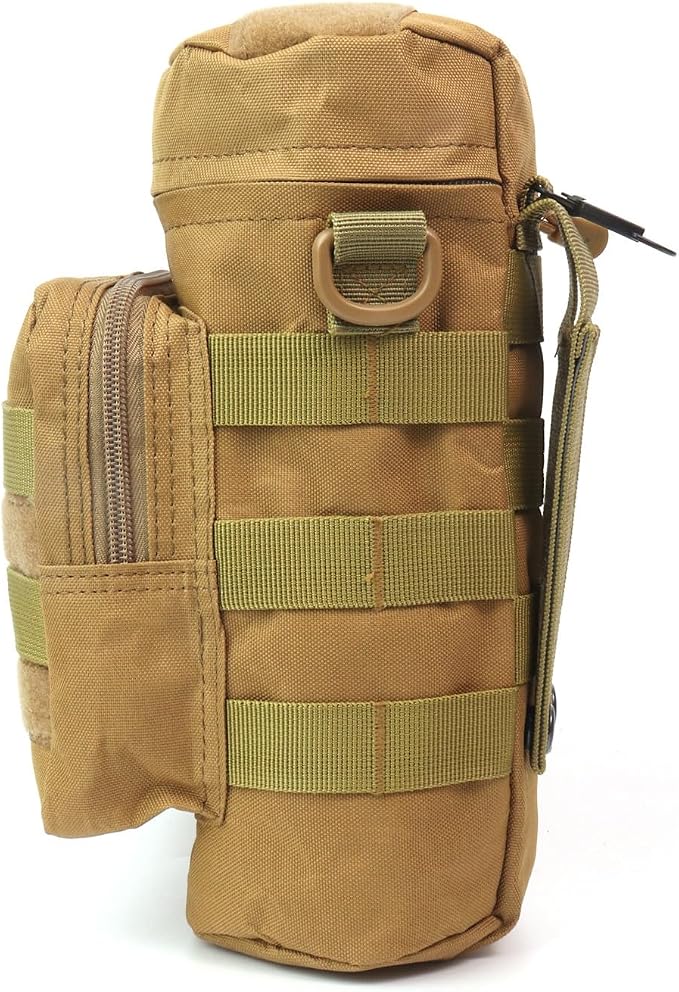 Tactical Military MOLLE Water Bottle Pouch H2O Hydration Carrier Holder by Jipemtra