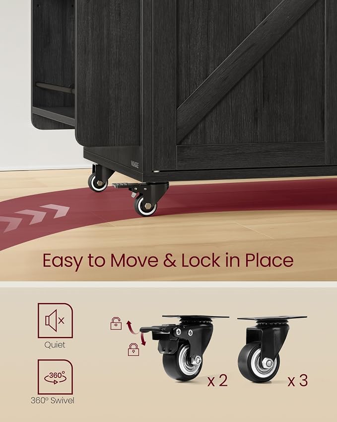 VASAGLE Mobile Kitchen Island - Image 7