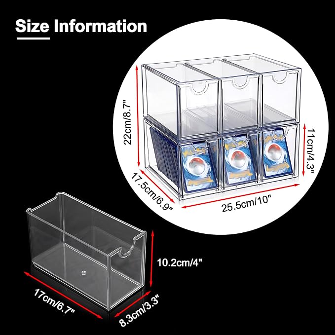 OwnMy 2 Plastic Trading Card Storage Box, 2200+ Baseball Sports TCG MTG PTCG - Image 3