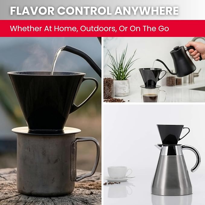 Westmark Pour Over Coffee Dripper, Coffee Filter Cone Size 2, Reusable Plastic - Image 5
