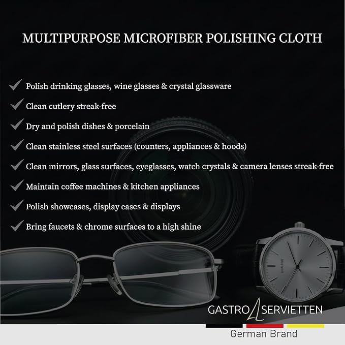 Microfiber Polishing Cloth 19.7" × 25.6", 100% Lint-Free, Streak-Free - Image 5
