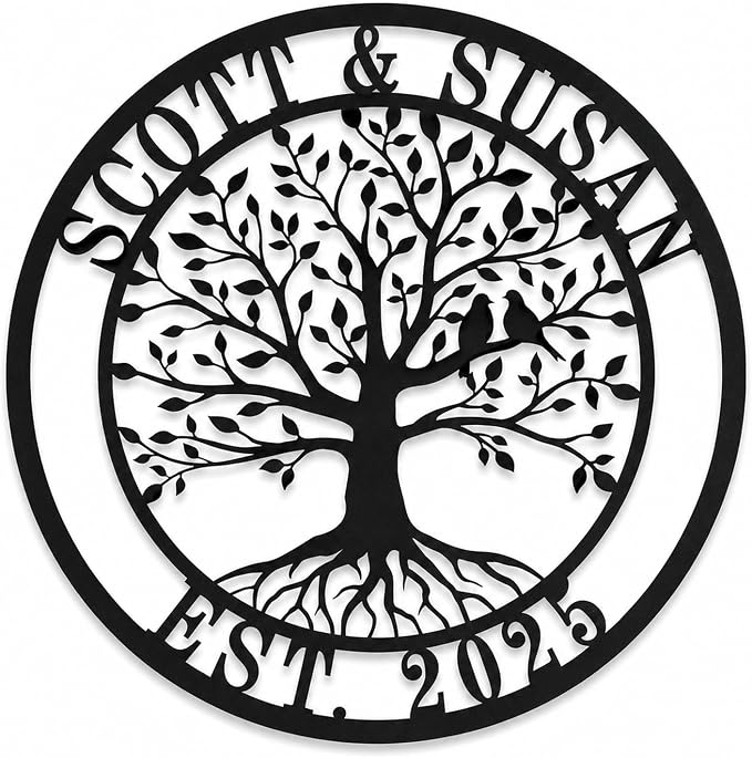 Personalized Tree of Life Metal Sign, Custom Metal Signs, Tree of Life by HZYCYYFC