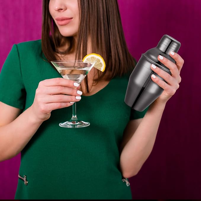 Nitial 6 Pcs Bar Cocktail Shaker Professional Stainless Steel Martini Drink - Image 5