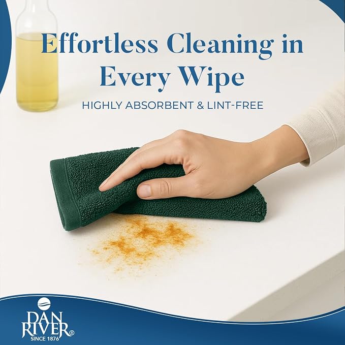 DAN RIVER Kitchen Bar Mops, 16 by 19 Inches, 100% Cotton Super Absorbent - Image 2