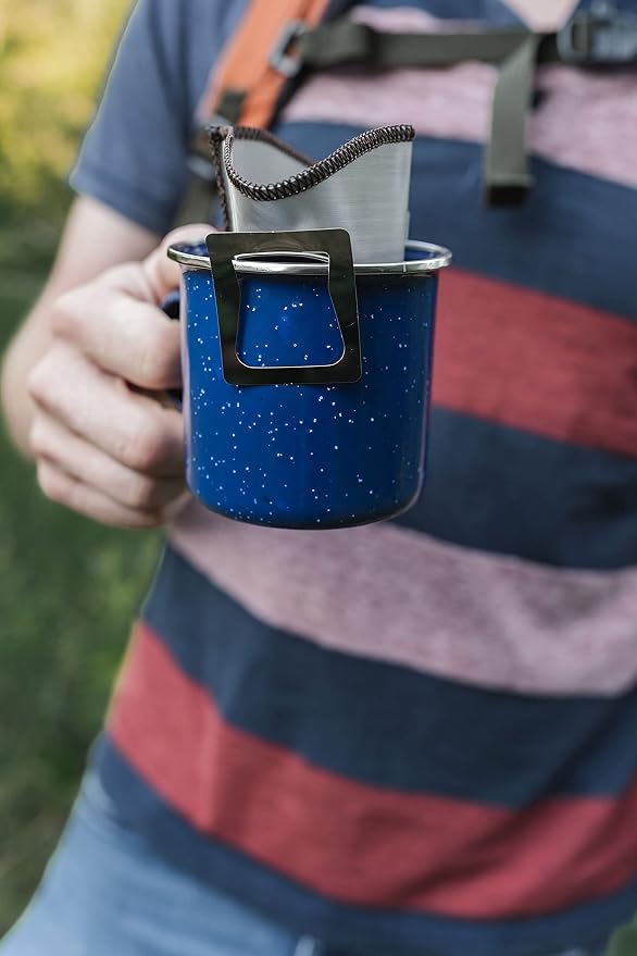 Lightweight Stainless Camping Backpacking and Hiking Pour over Coffee Dripper - Image 7