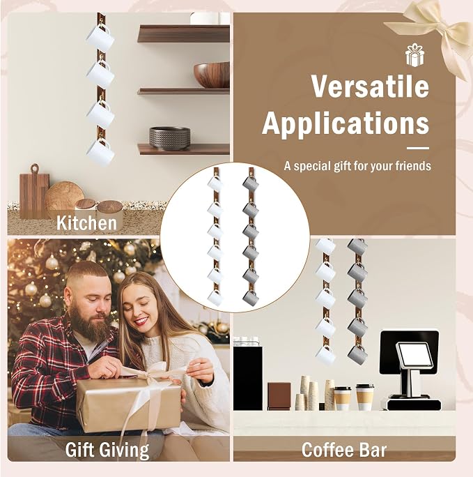 2 Pack Coffee Mug Wall Rack - Image 4