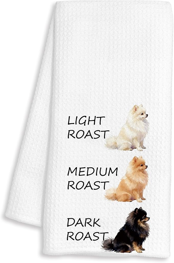 Funny Pomeranian Kitchen Towels, Pomeranian Gifts by Unknown