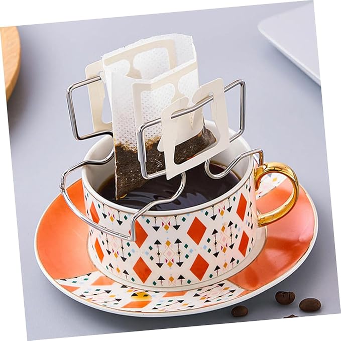 4sets Coffee Drip Bag Holder Tray Portable Filtering Rack - Image 8