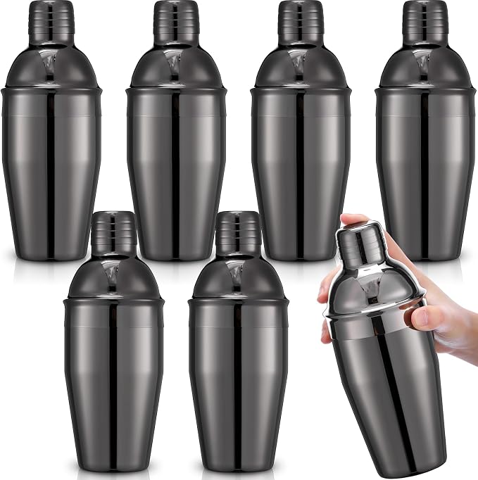 Nitial 6 Pcs Bar Cocktail Shaker Professional Stainless Steel Martini Drink by Nitial