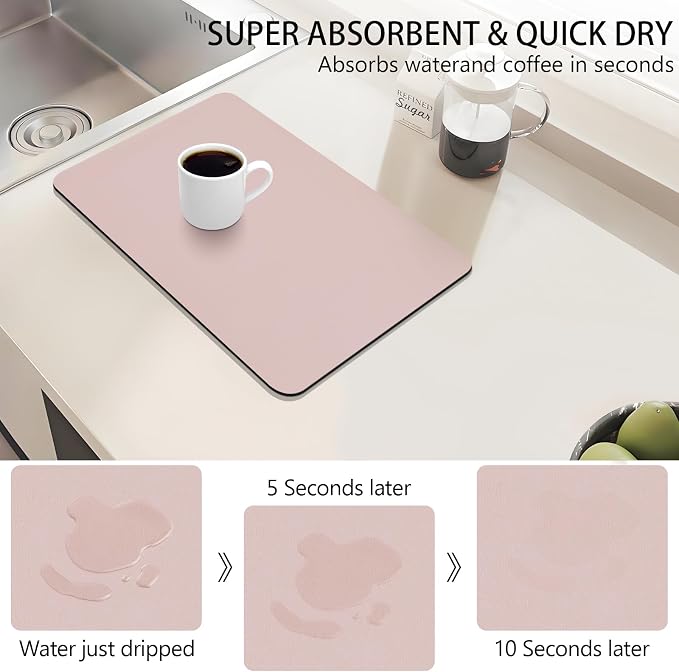 Coffee Bar Mat for Countertop, Kitchen Counter Mat Fits Under Coffee Maker or - Image 3