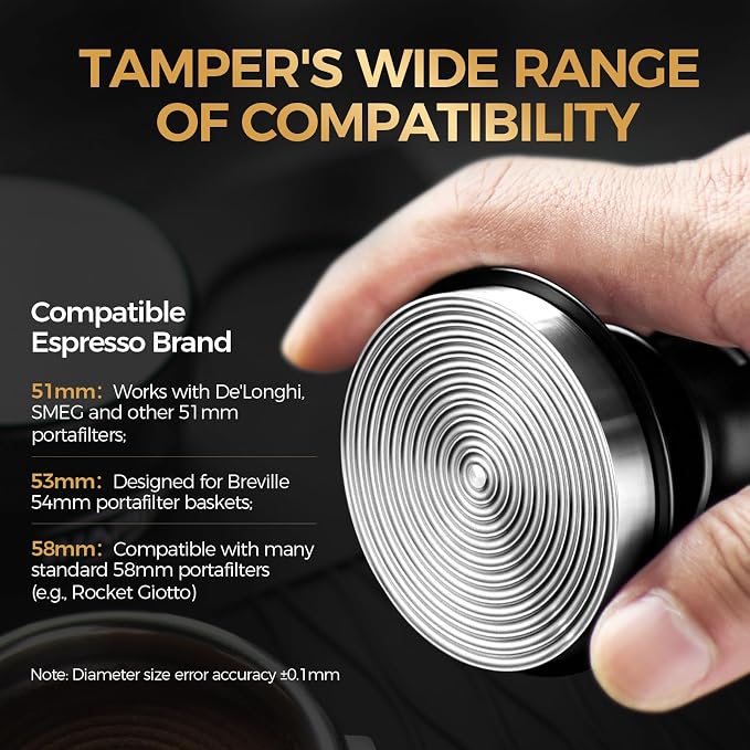 IKAPE 58mm Espresso Tamper, Premium Barista Coffee Tamper - Image 3