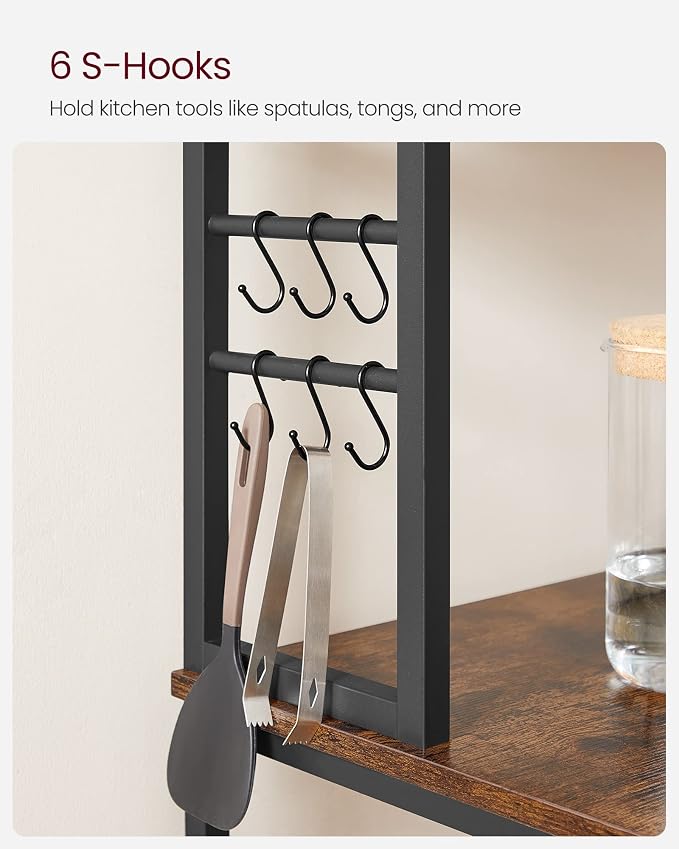 VASAGLE Coffee Bar, 31.5 Inches Baker's Rack - Image 8