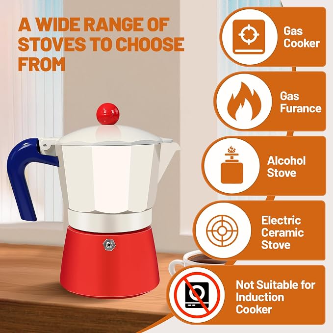 9 Cup Aluminum Espresso Stovetop Moka Pot Express Coffee Maker Percolator - Image 4