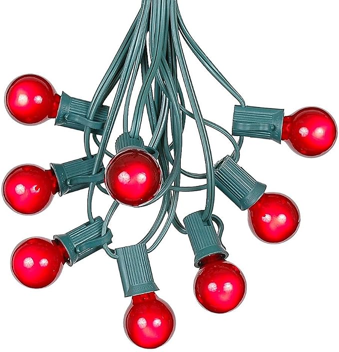 25 Foot G30 Outdoor Patio String Lights by NoveltyLights-LightExperts