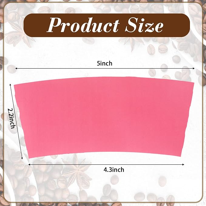 Sabary 50 Pcs Coffee Cup Sleeves - Image 2