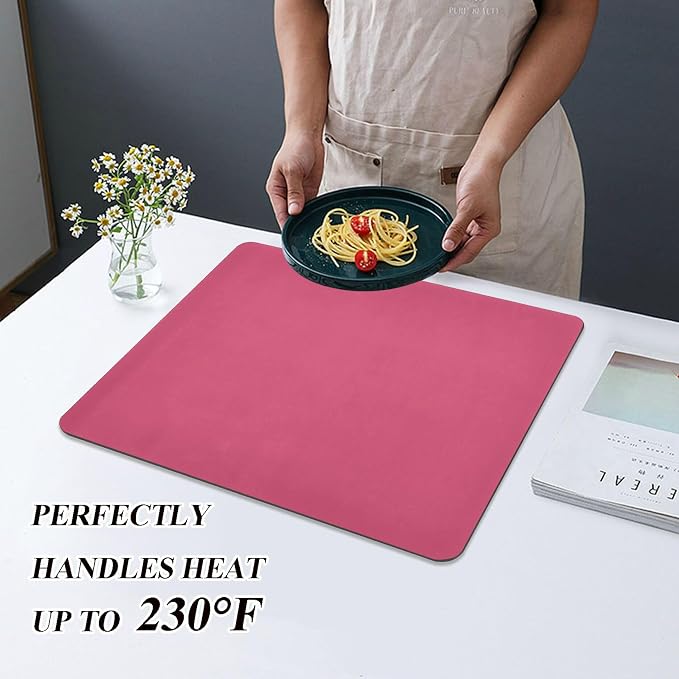 Azalea Dish Drying Mat for Kitchen Counter No-slip Rubber Bottom Coffee Mat - Image 5
