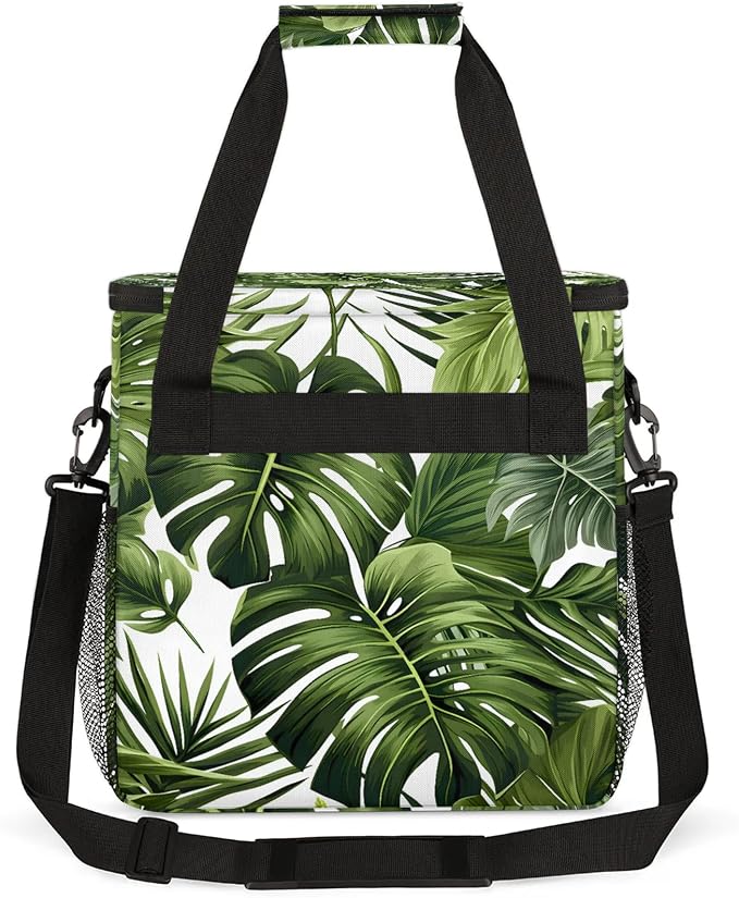 Tropical Plants Green Palms Leaf Banana Leaves Coffee Maker Carring Bag - Image 5
