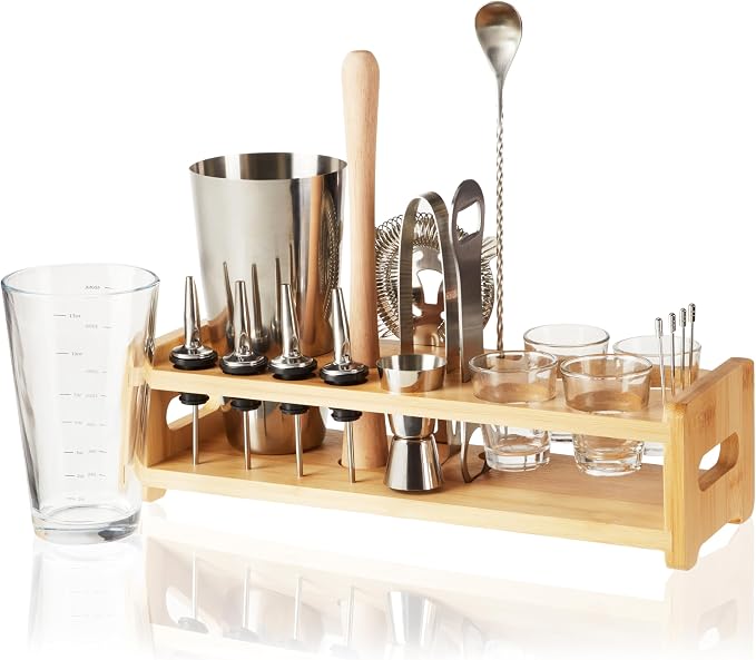 True 20-Piece Cocktail Shaker Bar Set by True