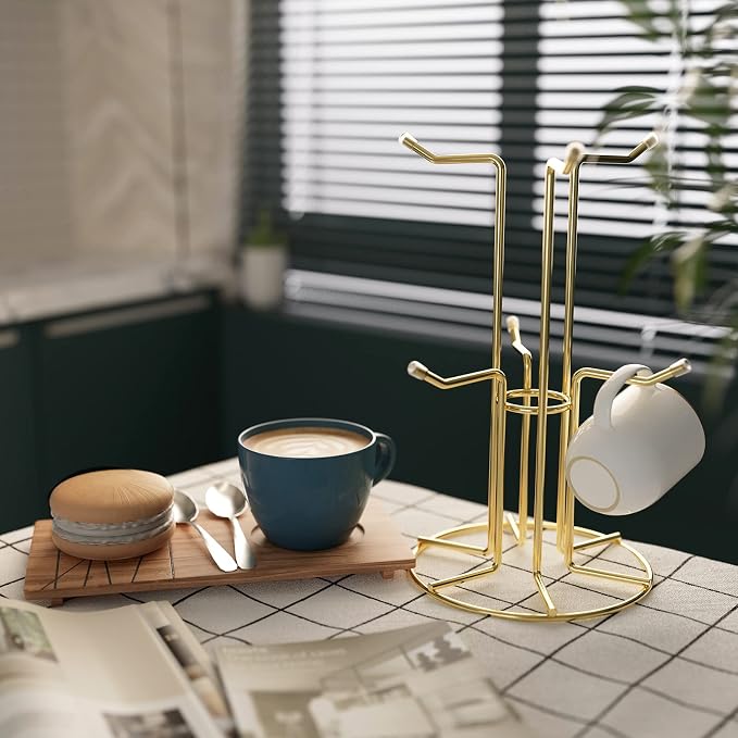 HULISEN Mug Holder for Large Cups, Mug Tree for Counter - Image 3