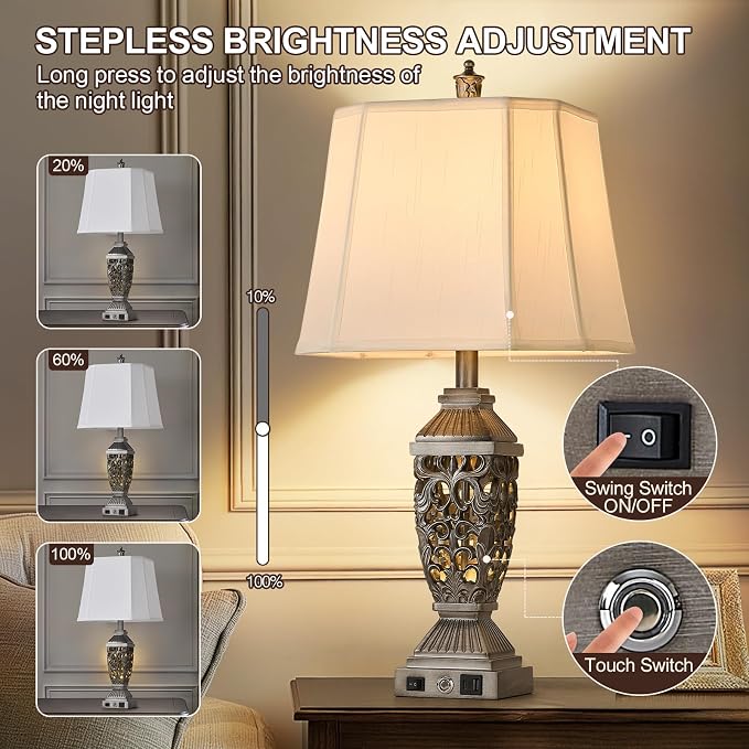AIDENOEY Farmhouses Table Lamp - Image 4