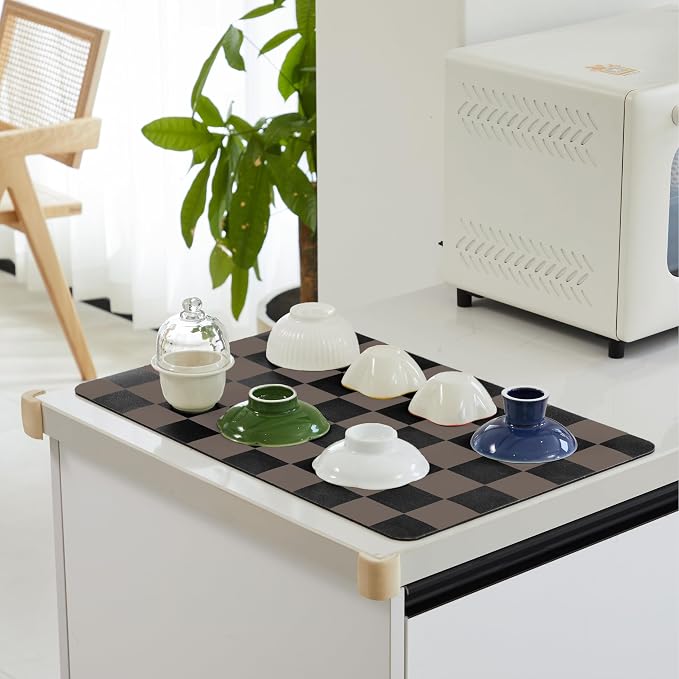 Ohocut Checkered Dish Drying Mat - Image 3